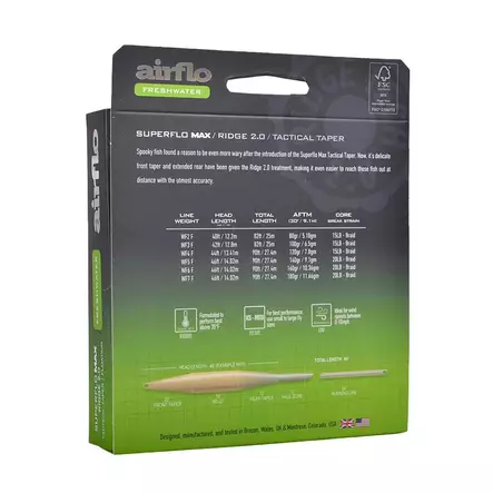 Airflo Superflo Max Ridge 2.0 Tactical Taper Float - Flytlinor - 614910105450 - 2