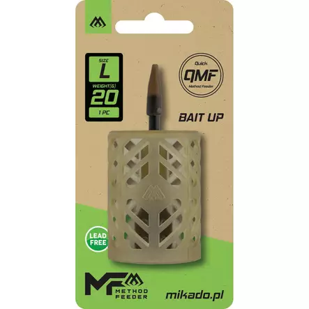 Mikado Bait Up Feeder Q.M.F. 20g L - Platta & hybrid-method feedrar - 5900637126980 - 1
