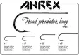 Ahrex TP615 Trout Predator Streamer Long - Streamerkrokar - 655043964460 - 3