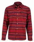 Simms Gallatin Flannel Shirt Auburn Moss Stripe - Skjortor - 694264498620 - 1