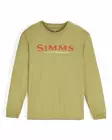 Simms Simms Logo Shirt LS Tent Green - T-shirts herr - 694264694640 - 1