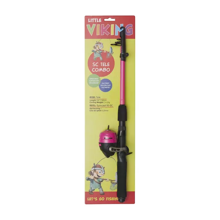 Kinetic Little Viking SC Tele 5'6'' Combo Fuchsia - Meteset för barn - 5707461317160 - 1