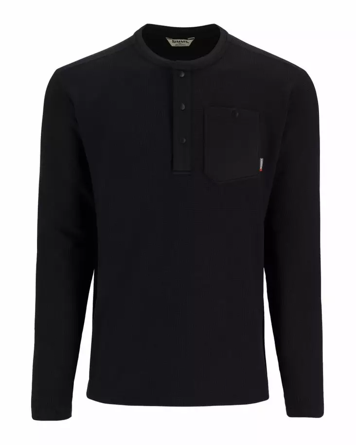Simms Highline Henley Black - Skjortor - 694264659700 - 2