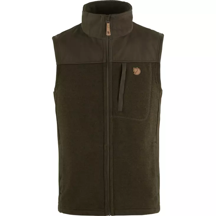 Fjällräven Buck Fleece Vest M Dark Olive - Mellanjackor - 7392158940370 - 1