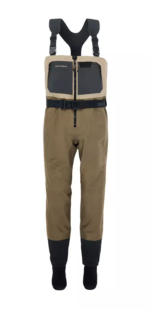 Grundens Men's Boundary Zip Stockingfoot Wader Stone/Otter - Vadare - 7332525301090 - 1