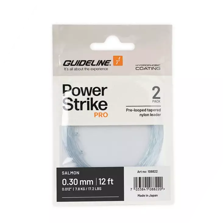 Guideline Power Strike PRO Salmon 12ft - Taperade Nylon -tafsar - 7033841088220 - 1