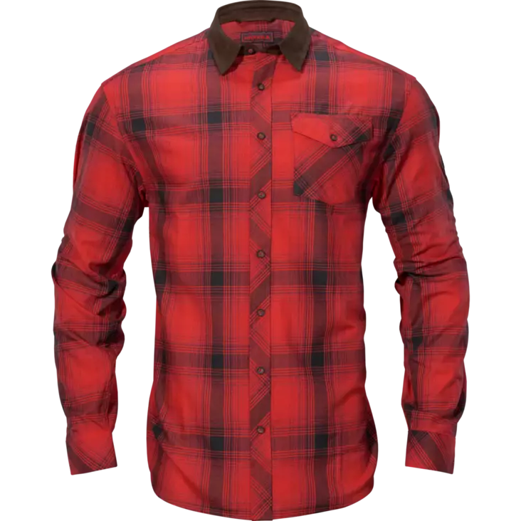 Härkila Driven Hunt Flannel Red/Bla - Jägartröjor - 5714733526830 - 1
