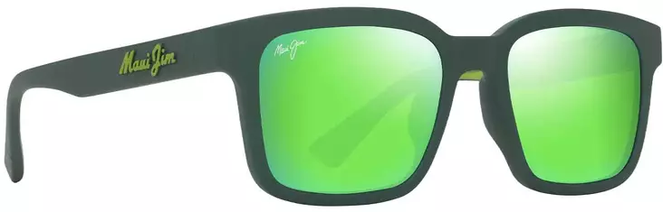 Maui Jim Opiopio AF - Matte Dark Green Frame with Maui Green Lens - Plastlinser - 603429079550 - 1