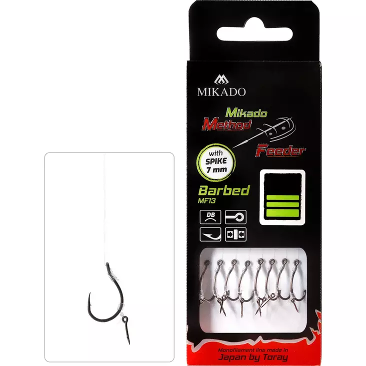 Mikado MF Rig HMFB13I Spike Mono Barbed - Färdigknutna krokar - 5900637050940 - 1