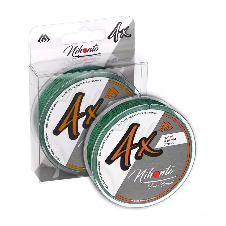 Mikado Nihonto Fine Braid 300m Green - Flätade linor - 5900637509110 - 1