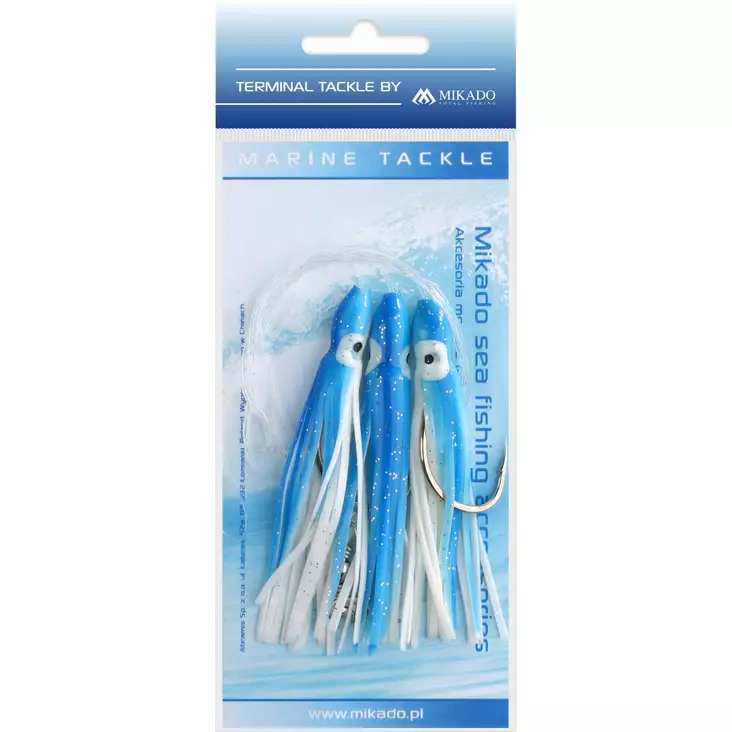 Mikado Octopus Rig 8cm 3x6/0 Blue/White - Riggar för bottenfiske & torsk - 5900637138310 - 1
