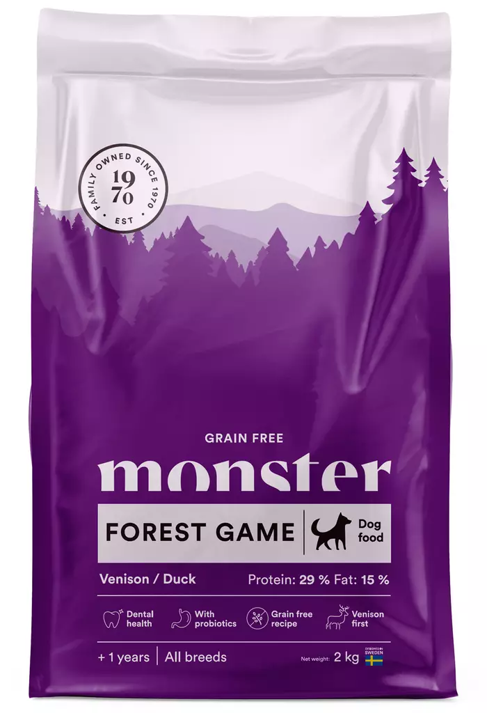 Monster Dog Grain Free Forest Game - Monster - hundfoder - 7350040125090 - 1