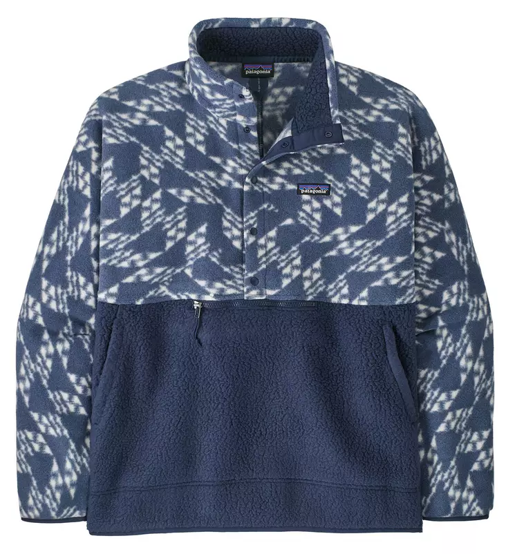 Patagonia Mens Retro Pile Half-Snap Pull-Over New Navy - Mellanjackor - 196924417960 - 1