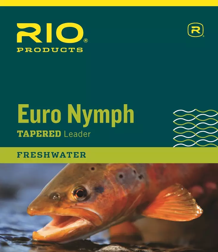 Rio Euro Nymph Tapered Leader Black & White - Taperade Nylon -tafsar - 730884240390 - 1