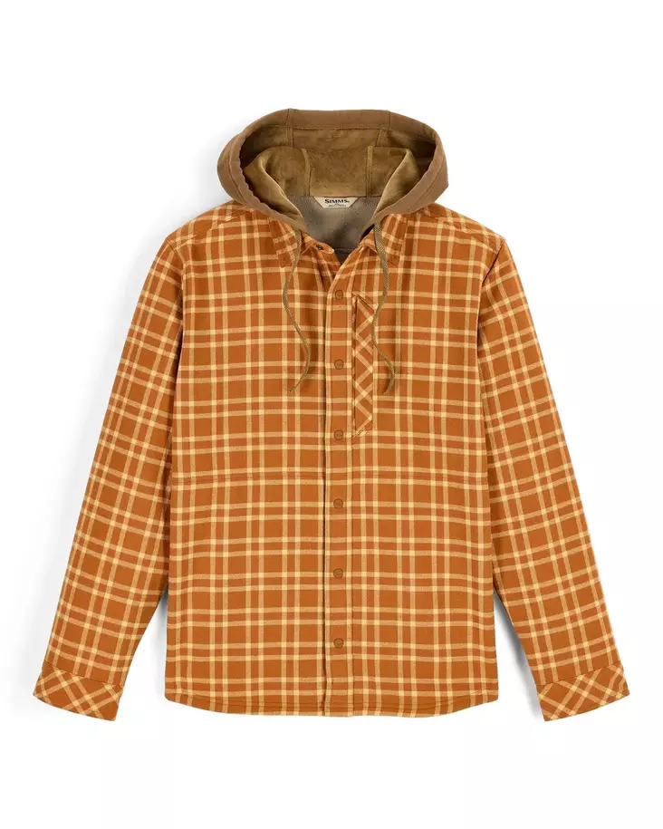 Simms Coldweather Hooded Shacket Wakemup Plaid Stonefly - Övriga jackor - 694264695890 - 1
