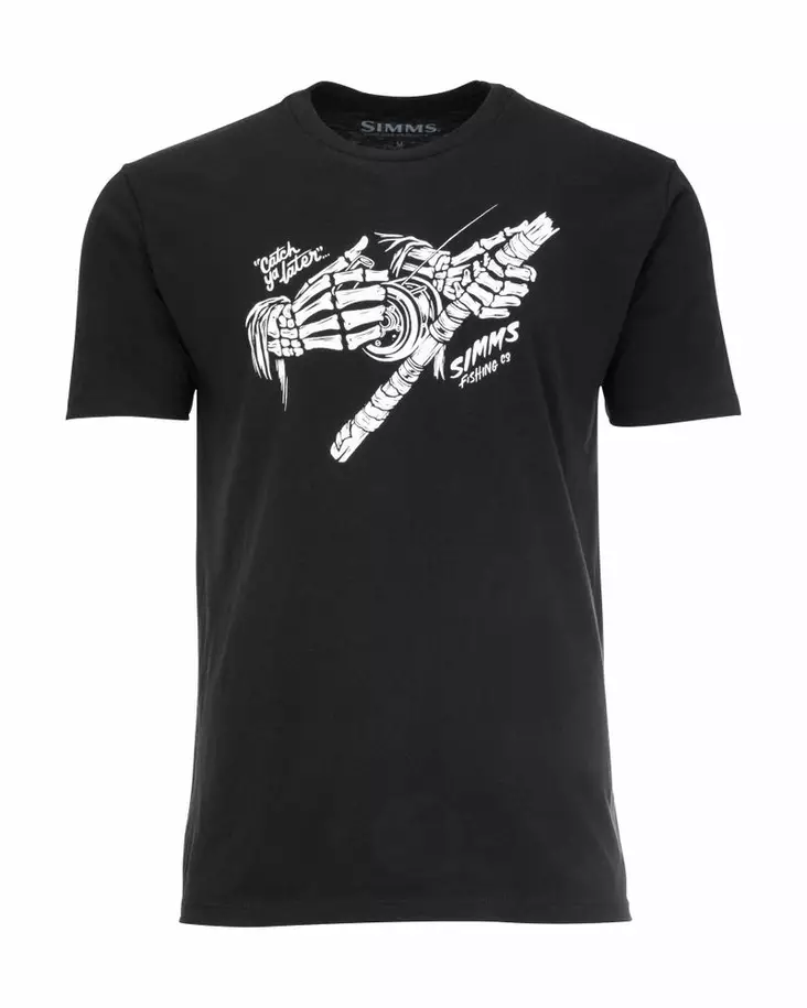 Simms Grim Reeler T-Shirt Black - T-shirts - 694264572740 - 1