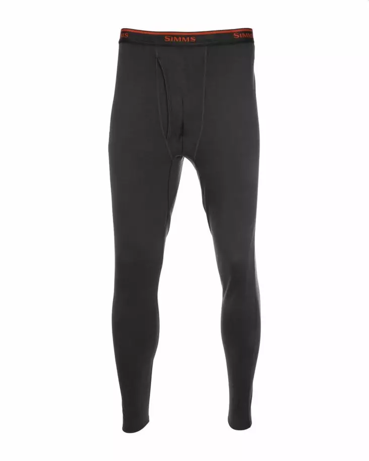 Simms Lightweight Baselayer Bottom Carbon - Kalsonger - 694264549520 - 1