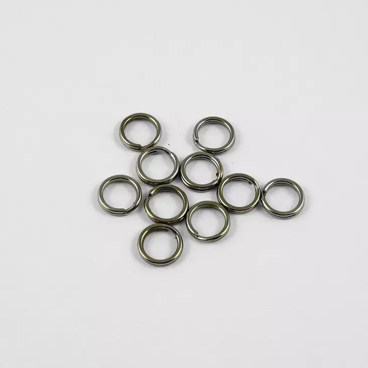 Split Ring Nickel Plated 8mm - Krokringar - UR-N8-100 - 1