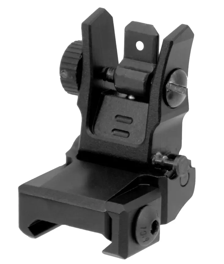 UTG Super Slim Rear Sight Manual Flip-up Tool-free Dual Aperture - Järnsikten för gevär - 4712274528390 - 1