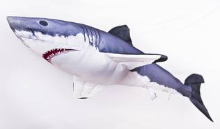 Gaby Great White shark 120cm - Mjukfiskar - 5905279175761 - 2