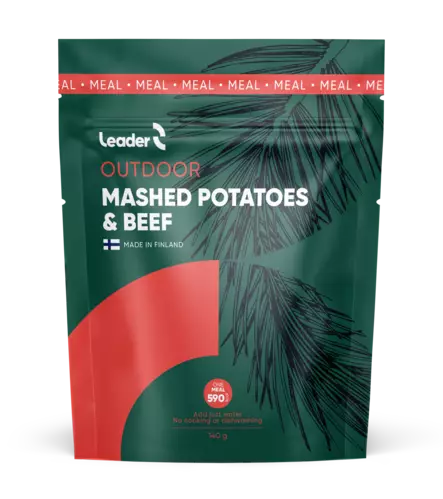 Leader Outdoor Mashed Potatoes Beef 140g - Campingmat - 6430080443451 - 1