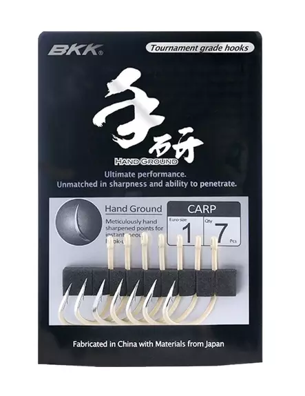 BKK CARP HOOK Hand Ground #4 7pcs - Krokar - 6939067097361 - 1