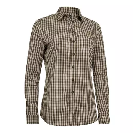 Deerhunter Lady Bridget Shirt Brown Check - Jägartröjor - 5702827251171 - 1