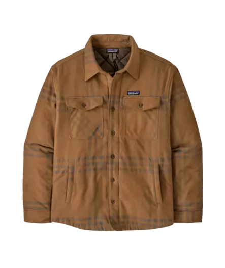 Patagonia M´s Lightweight Insulated Fjord Flannel Shirt Defend Deer Brown - Skjortor - 198077198451 - 1