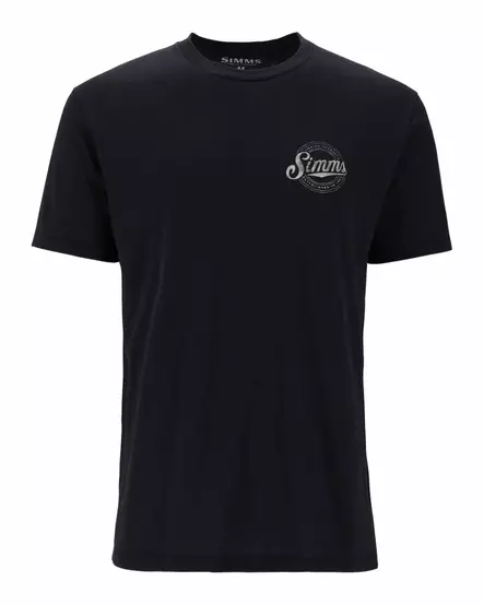Simms Circle Lockup T-Shirt Black - T-shirts herr - 694264678381 - 1