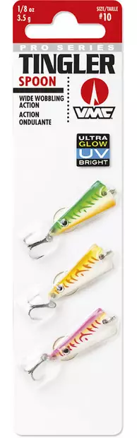 VMC Tingler Spoon Glow UV Kit - Rödingblänken - 043193130451 - 1