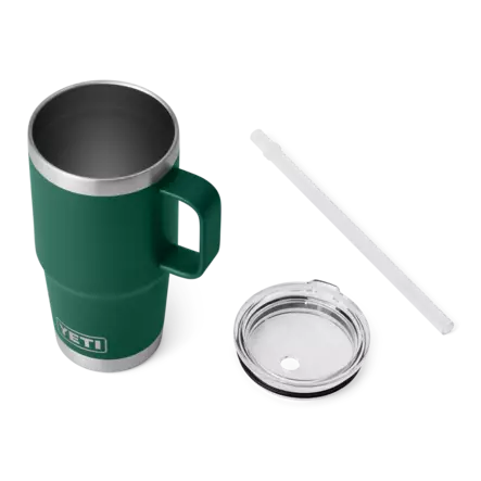 Yeti Rambler 25 Oz Straw Mug Black Forest Green - Termosflaskor och -muggar - 888830489741 - 2