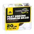 Mikado Fast Sinking Premium Braid 10m Camo Brown - Obelagt flätat tafsmaterial - 5900637012351 - 1