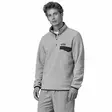 Patagonia M´s Lightweight Synch Snap-T Pullover Oatmeal Heather w/New Navy - Fleecetröjor - 199346618441 - 2