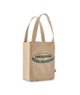 Patagonia Recycled Market Tote 95 Oval Logo Mountain Sun Classic Tan - Utrustningväskor - 199346242851 - 1