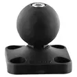 Scotty 5-166 1.5" Ball System Base with Rail Mount - Ekolodsställningar - 062017001661 - 1
