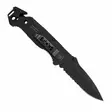 SOG Escape Clip Point Serrated Black - Fällknivar - 729857996631 - 7