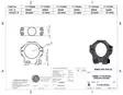Tier-One Picatinny Rings 30mm extra high - Fulländade ben - 623030000111 - 2