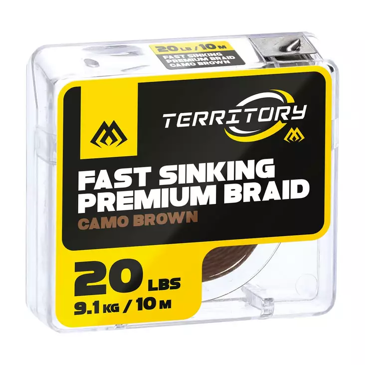 Mikado Fast Sinking Premium Braid 10m Camo Brown - Obelagt flätat tafsmaterial - 5900637012351 - 1