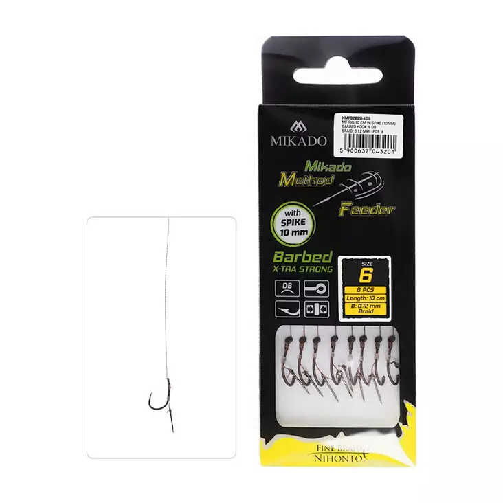 Mikado MF Rig HMFB2805I Spike Braid Barbed - Färdigknutna krokar - 5900637043171 - 1