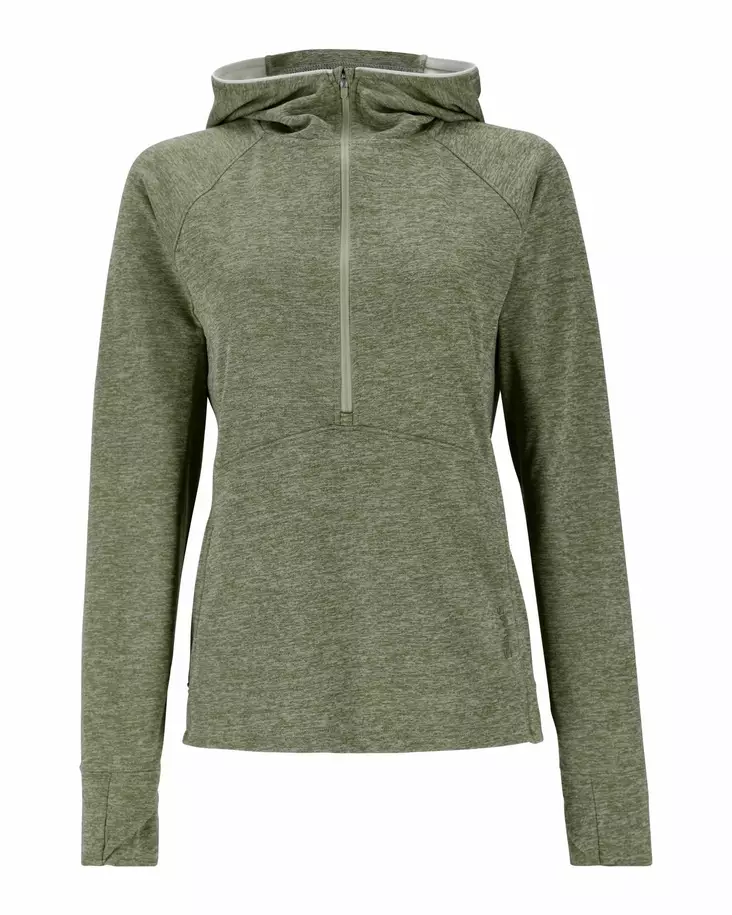 Simms Womens Bugstopper Hoody Aspen Heather - Huvtröjor - 694264679531 - 1