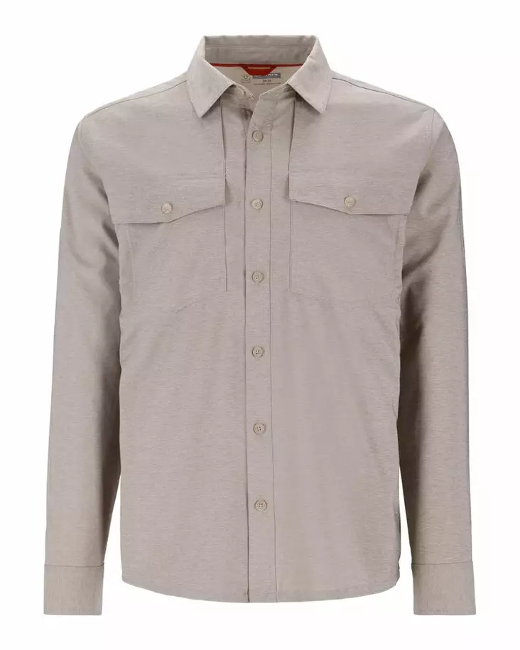 Simms No-See-Um Bugstopper Shirt Dolomite Heather - Skjortor - 694264679821 - 2