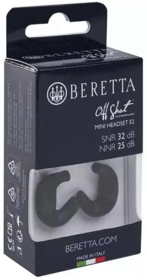 Beretta Mini Headset E2 Black - Hörselskydd - 8051832645831 - 1