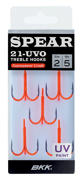 BKK Spear-21 UVO Treble Fl. Orange - Krokar - 6970595283581 - 1