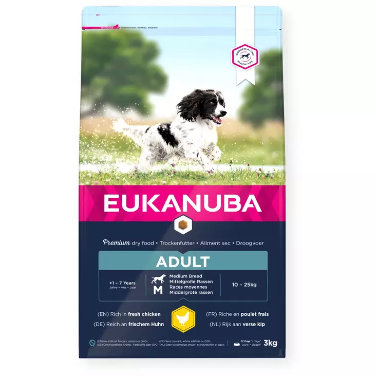 Eukanuba Dog Adult Medium - Eukanuba hundfoder - 8710255120041 - 1