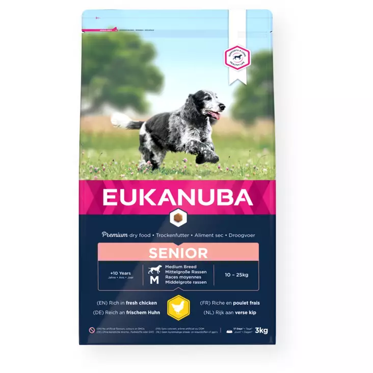 Eukanuba Dog Senior Medium - Eukanuba hundfoder - 8710255145921 - 1