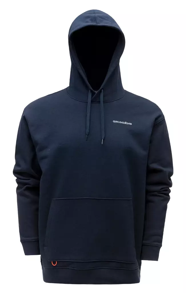 Grundens Logo Boat Hoodie Dark Navy - Huvtröjor - 0840316314091 - 1