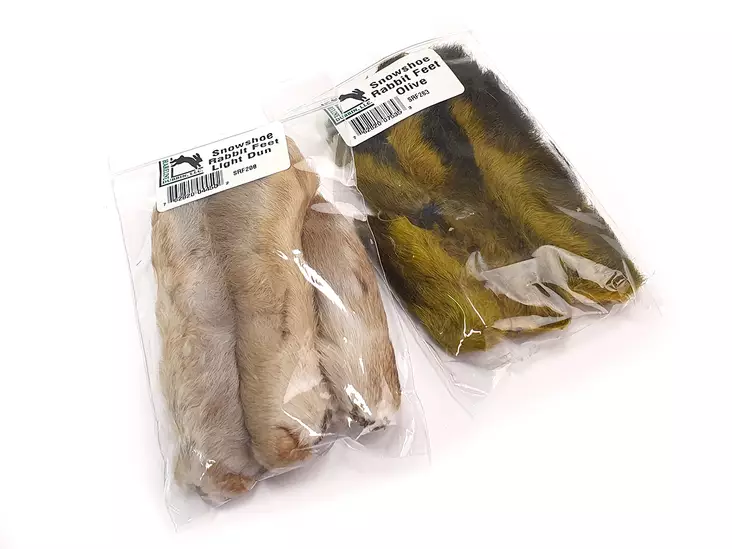 Hareline Snowshoe Rabbit Feet - Svansar och svansbitar - 40500100021 - 1