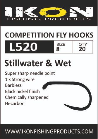 Ikon L520 Barbless Stillwater & Wet - Hullinglösa - 6430077070271 - 1