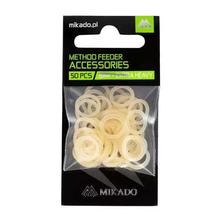 Mikado Method Feeder Pellet Bands Extra Heavy Transparent 5mm - Feederkopplingar, pärlor & stopp - 5900637682981 - 1