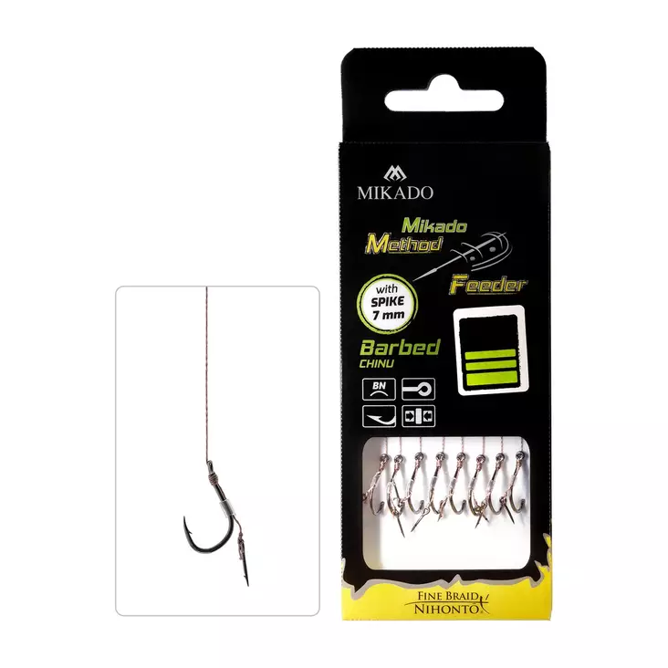 Mikado MF Rig HMFB212I Spike Braid Barbed - Färdigknutna krokar - 5900637722151 - 1